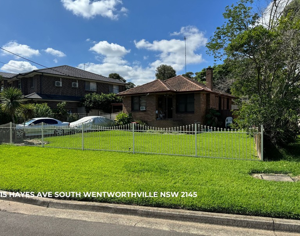 15 Hayes Avenue, South Wentworthville NSW 2145