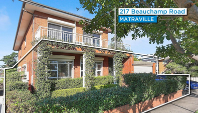 Picture of 217 Beauchamp Road, MATRAVILLE NSW 2036
