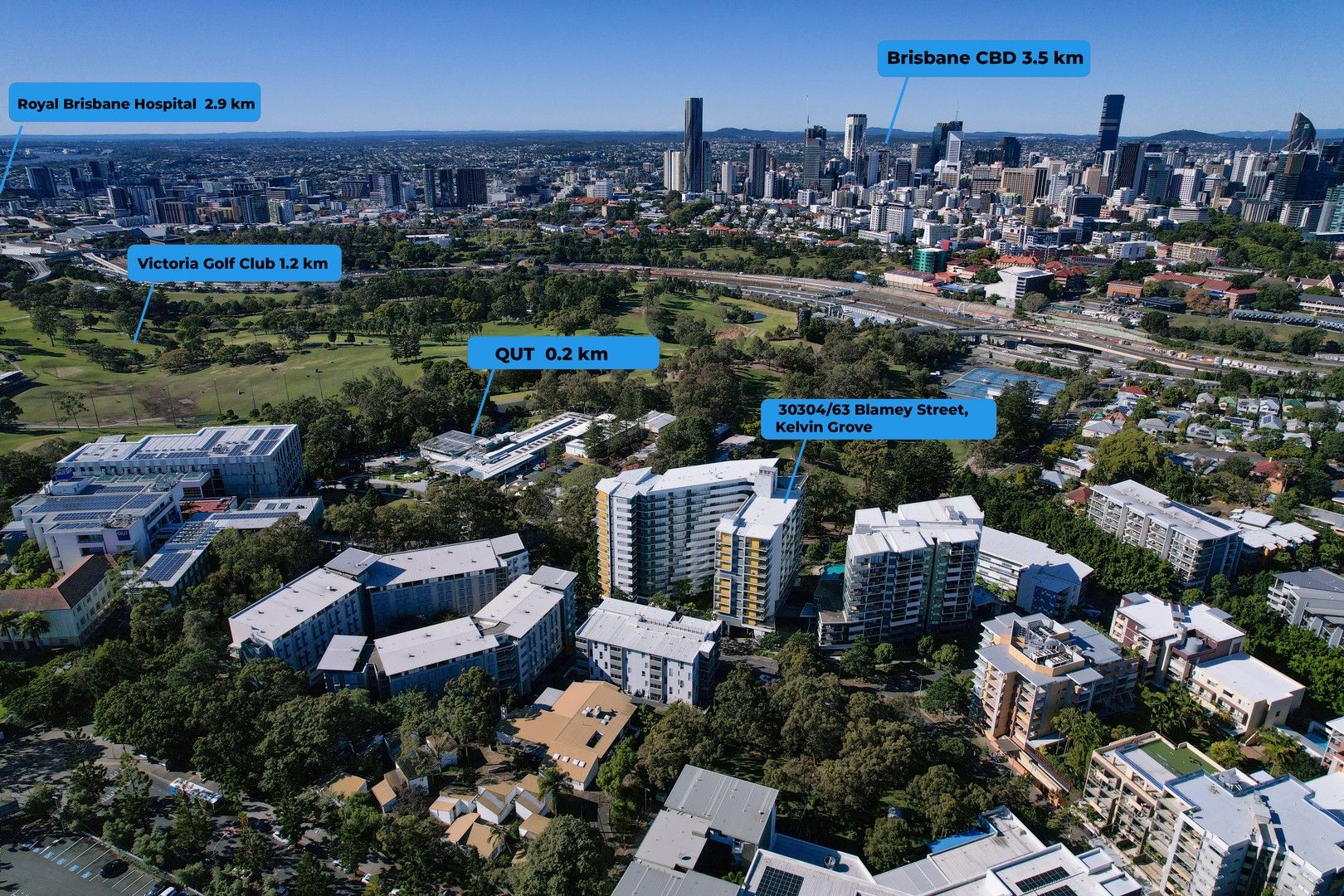 1 bedrooms Apartment / Unit / Flat in 30304/63 Blamey Street KELVIN GROVE QLD, 4059