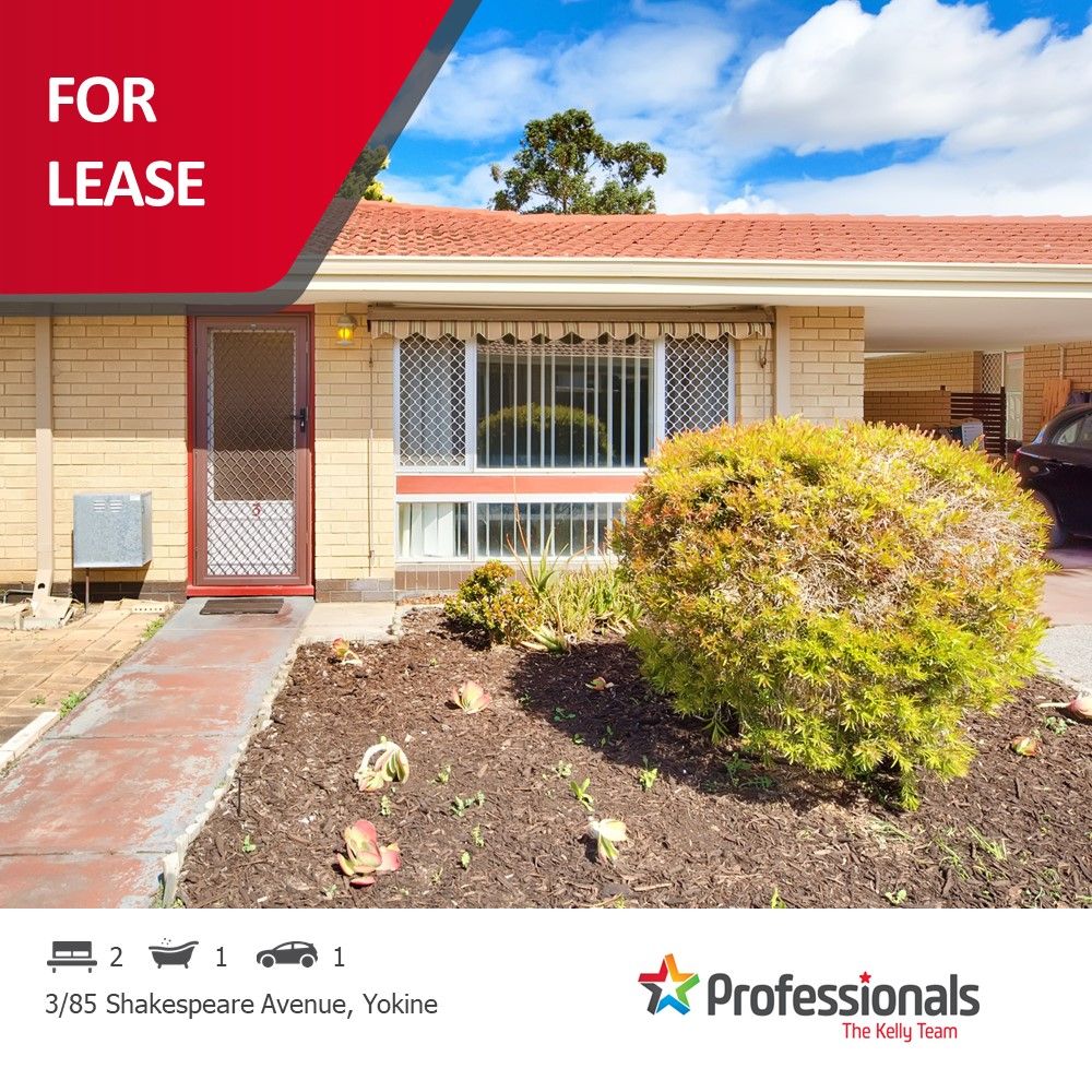 2 bedrooms Villa in 3/85 Shakespeare Avenue YOKINE WA, 6060