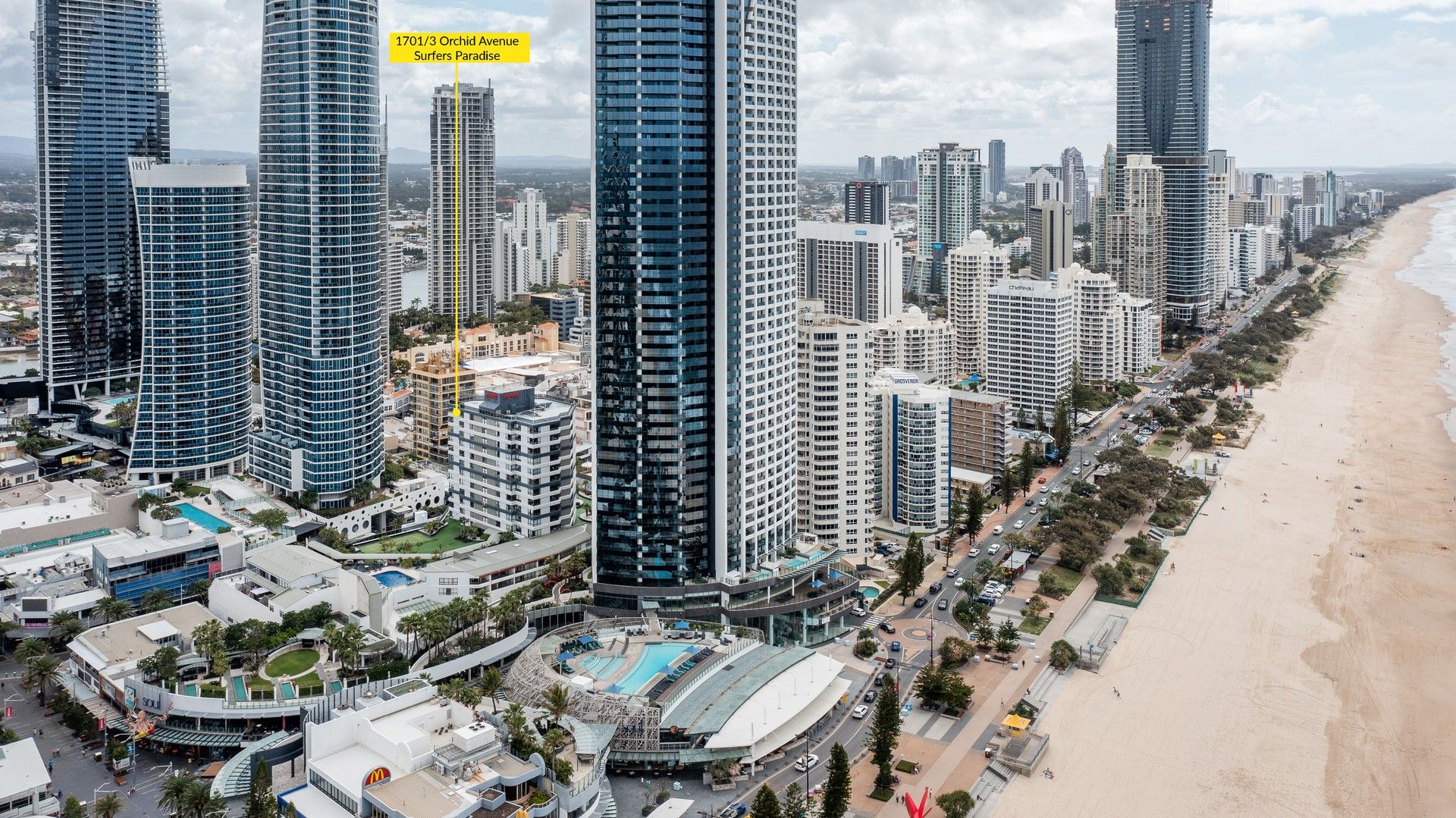 2 bedrooms Apartment / Unit / Flat in 1701/3 Orchid Avenue SURFERS PARADISE QLD, 4217