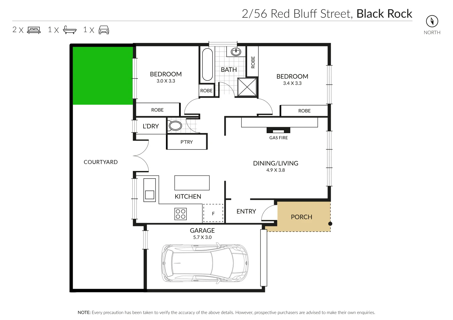 Additional image 11 of 2/56 Red Bluff Street, Black Rock VIC 3193