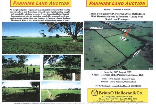 Picture of Panmure-Laang Road, PANMURE VIC 3265