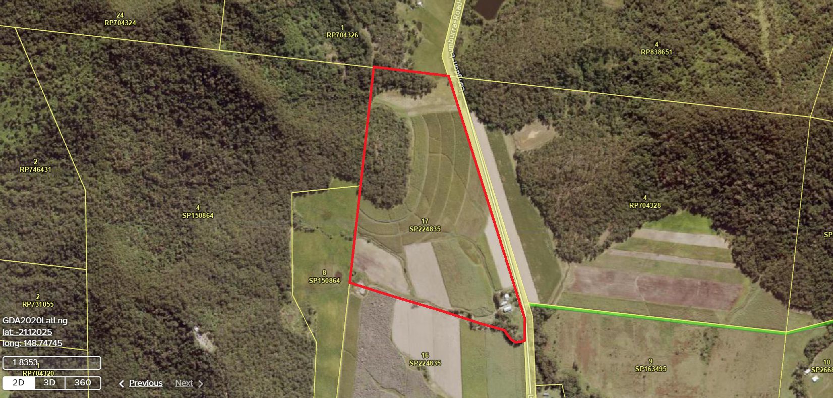 Property Lines By Address 24 Langdon Lumburra Road, Dows Creek | Property History & Address Research  | Domain