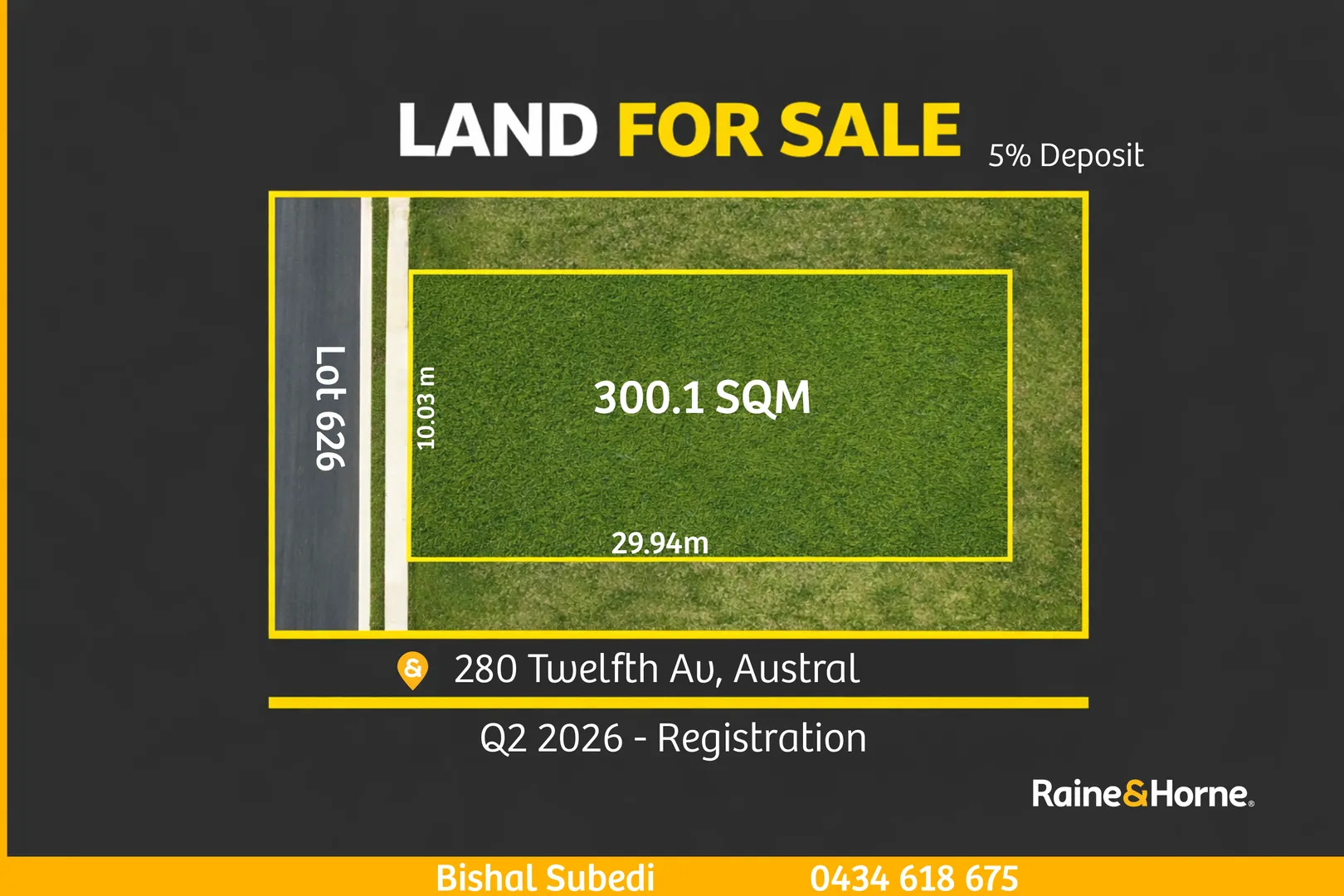 Your future starts now - secure it with just a 5% deposit. Smart move. Strong future., Austral
