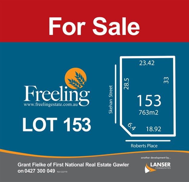 Lot 153 Roberts Place, Freeling SA 5372, Image 0