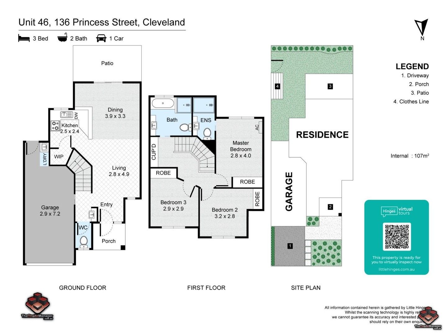 3 bedrooms Townhouse in 46/46 Princess Street CLEVELAND QLD, 4163