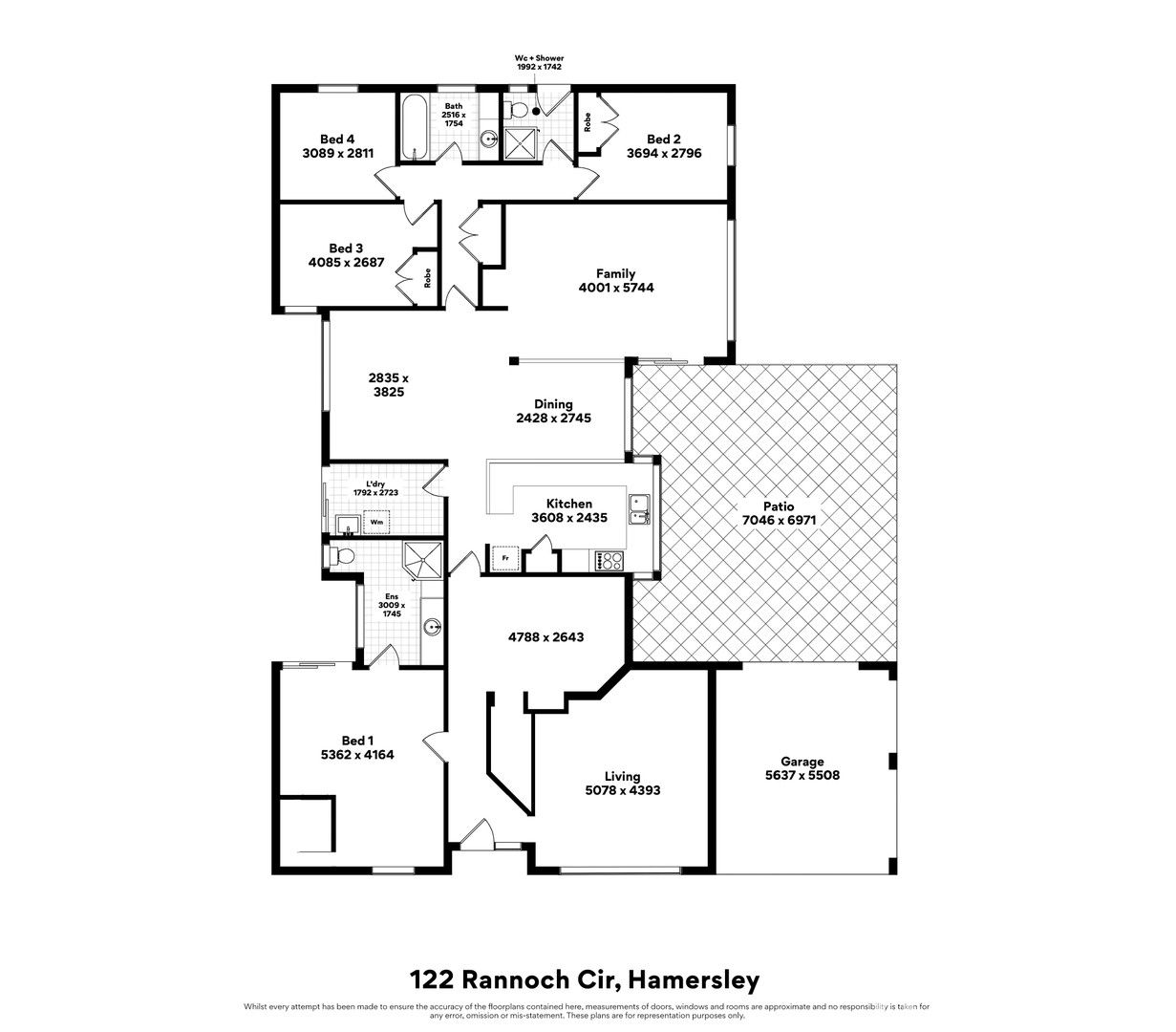 4 bedrooms House in 122 Rannoch Circle HAMERSLEY WA, 6022