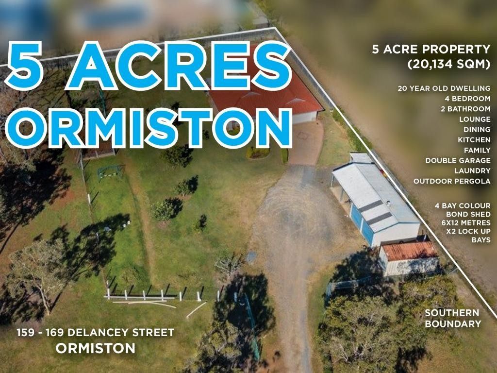 159169 Delancey Street, Ormiston QLD 4160 House for Sale Domain