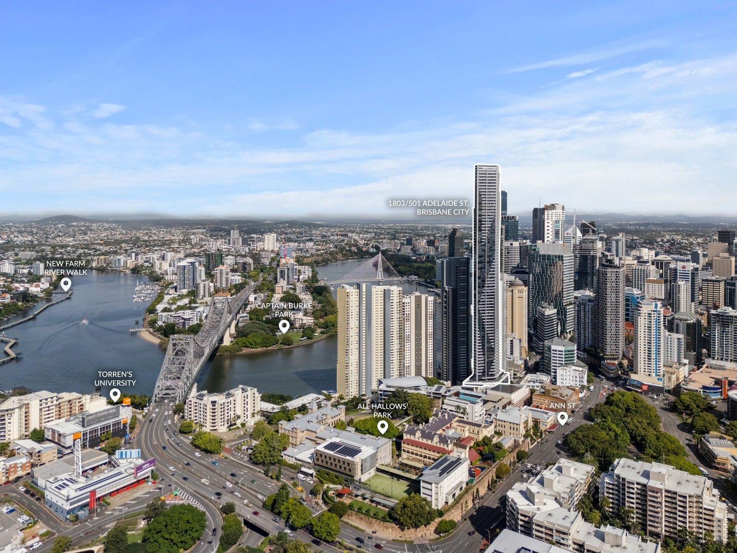 2 bedrooms Apartment / Unit / Flat in 1803/501 Adelaide Street BRISBANE CITY QLD, 4000