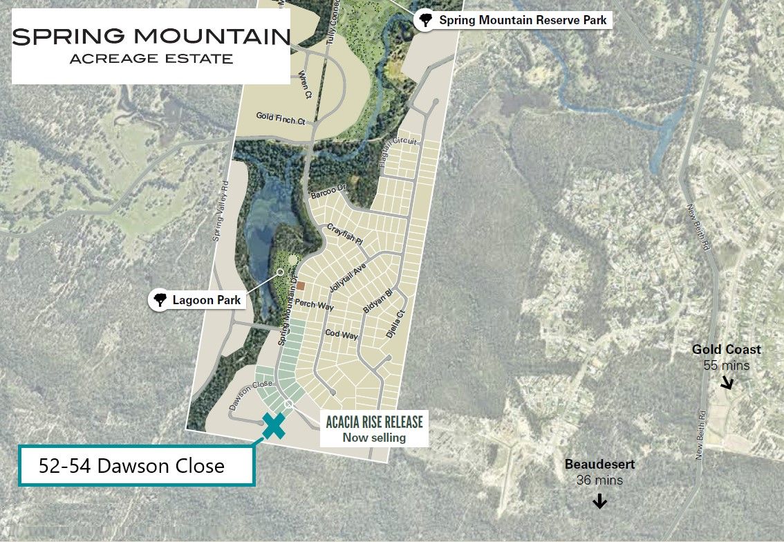 52-54 (Lot 1865) Dawson Close, Spring Mountain Acreage Estate, New Beith QLD 4124, Image 2