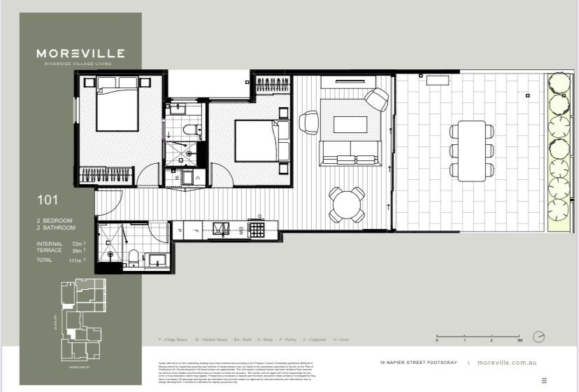 2 bedrooms House in 101/12 Napier Street FOOTSCRAY VIC, 3011