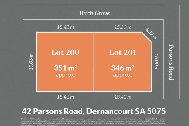 Picture of Lot 201/42 Parsons Road, DERNANCOURT SA 5075