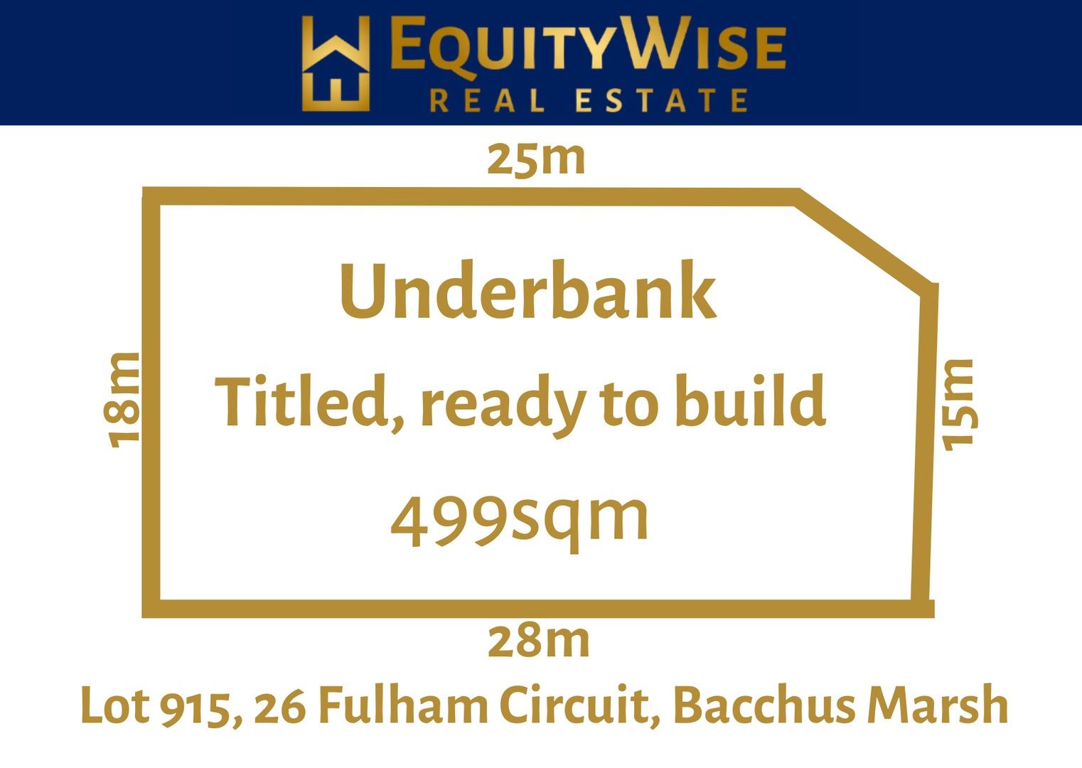 Vacant land in 915, 26 Fulham Circuit, BACCHUS MARSH VIC, 3340