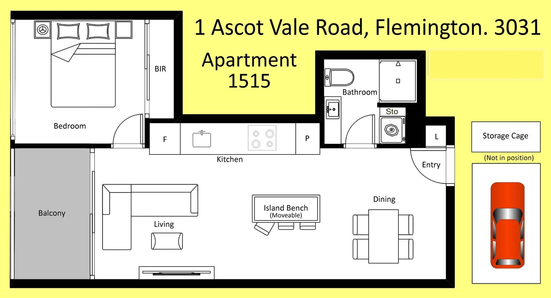 1515/1 Ascot Vale Road, Flemington VIC 3031 - Apartment For Rent | Domain