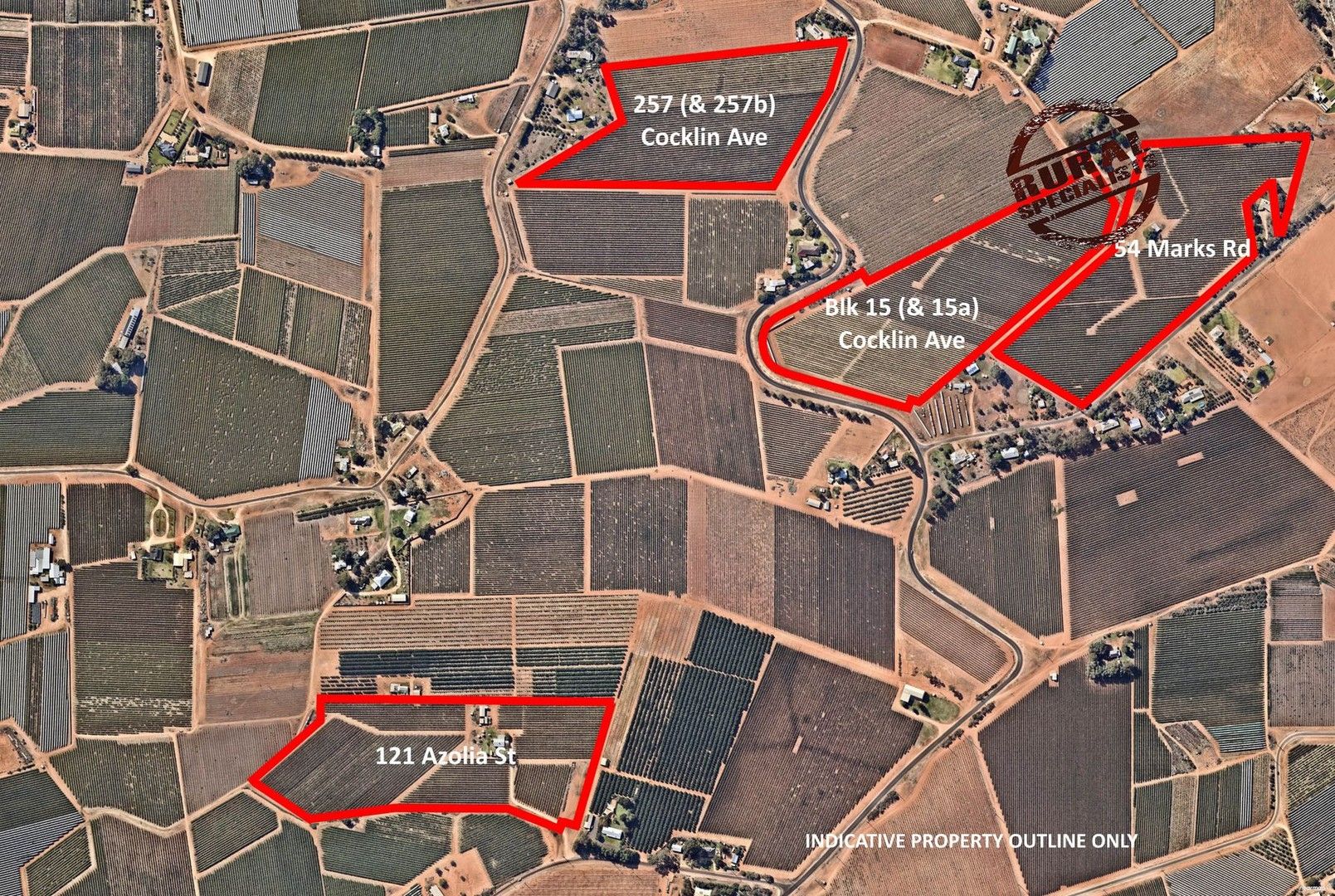 54 Marks Rd, Blk 15 & 257 Cocklin Ave & 121 Azolia St, Red Cliffs VIC