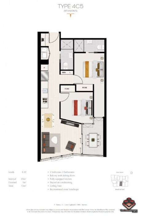 2 bedrooms Apartment / Unit / Flat in ID:21130299/1033 Ann Street NEWSTEAD QLD, 4006