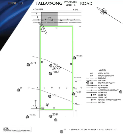 Prime 308m² Land on Tallawong Road | Wide 11m Frontage!, Rouse Hill