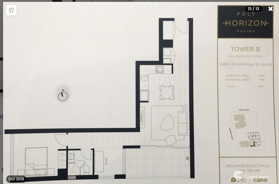 1 bedrooms Apartment / Unit / Flat in Level 5/26 Cambridge Street EPPING NSW, 2121
