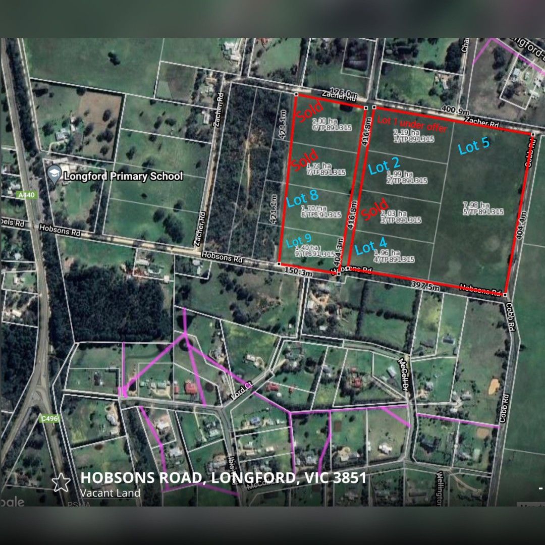 Rural in lot 1 Hobsons Rd, LONGFORD VIC, 3851