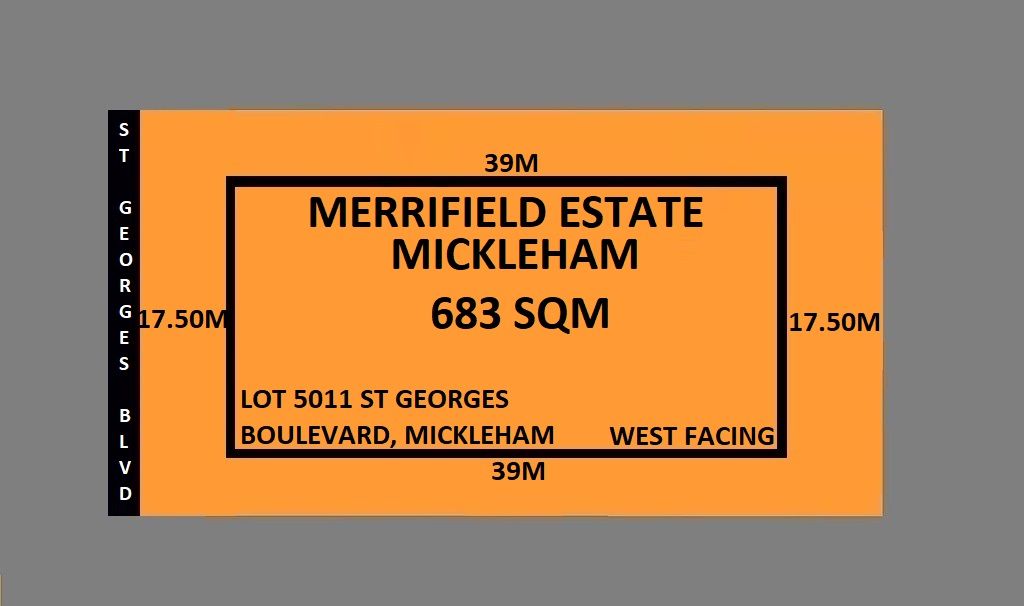 Vacant land in LOT 5011 ST.GEORGES BOULEVARD, MICKLEHAM VIC, 3064