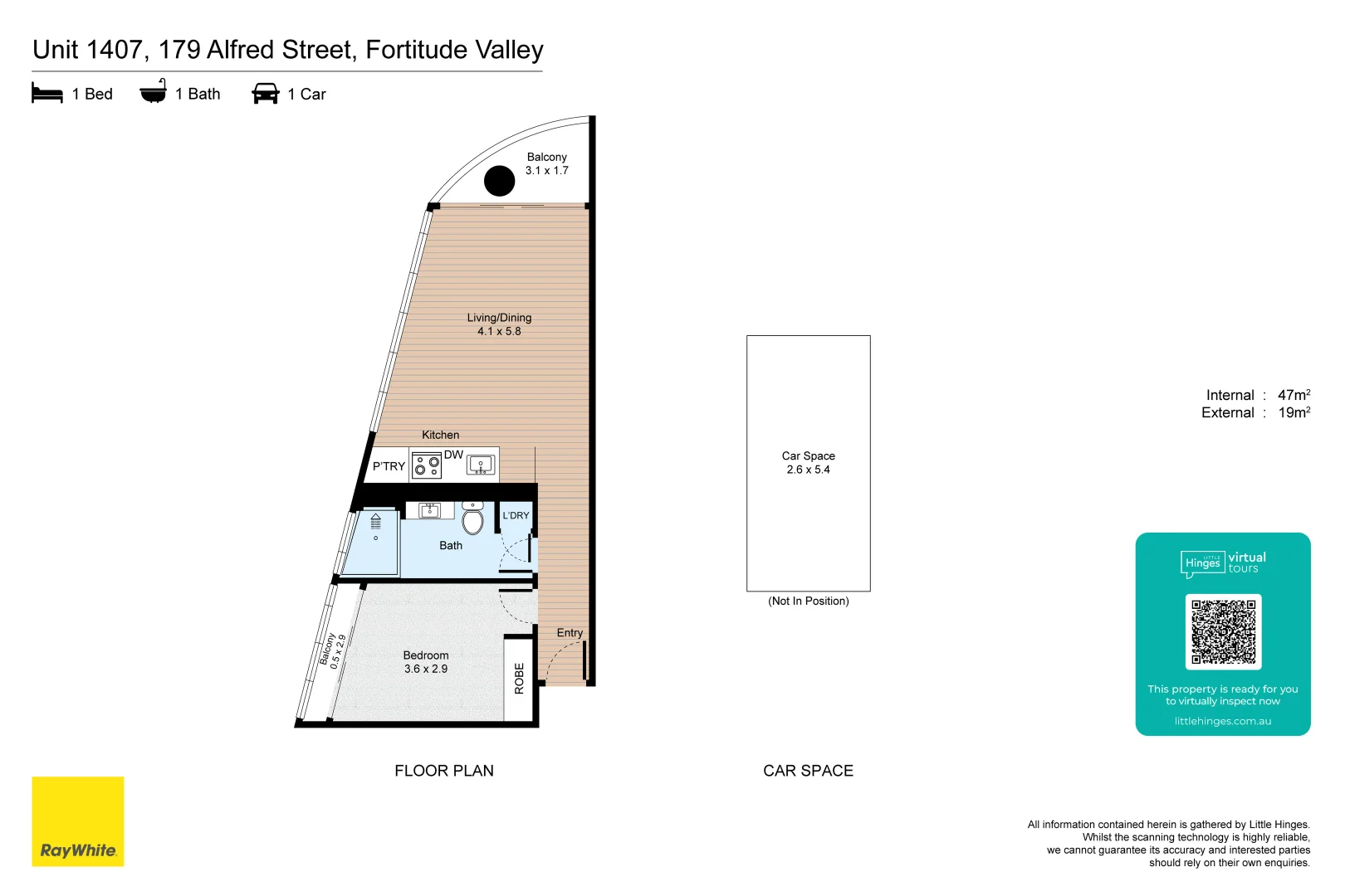 Additional image 16 of 1407/179 Alfred Street, Fortitude Valley QLD 4006