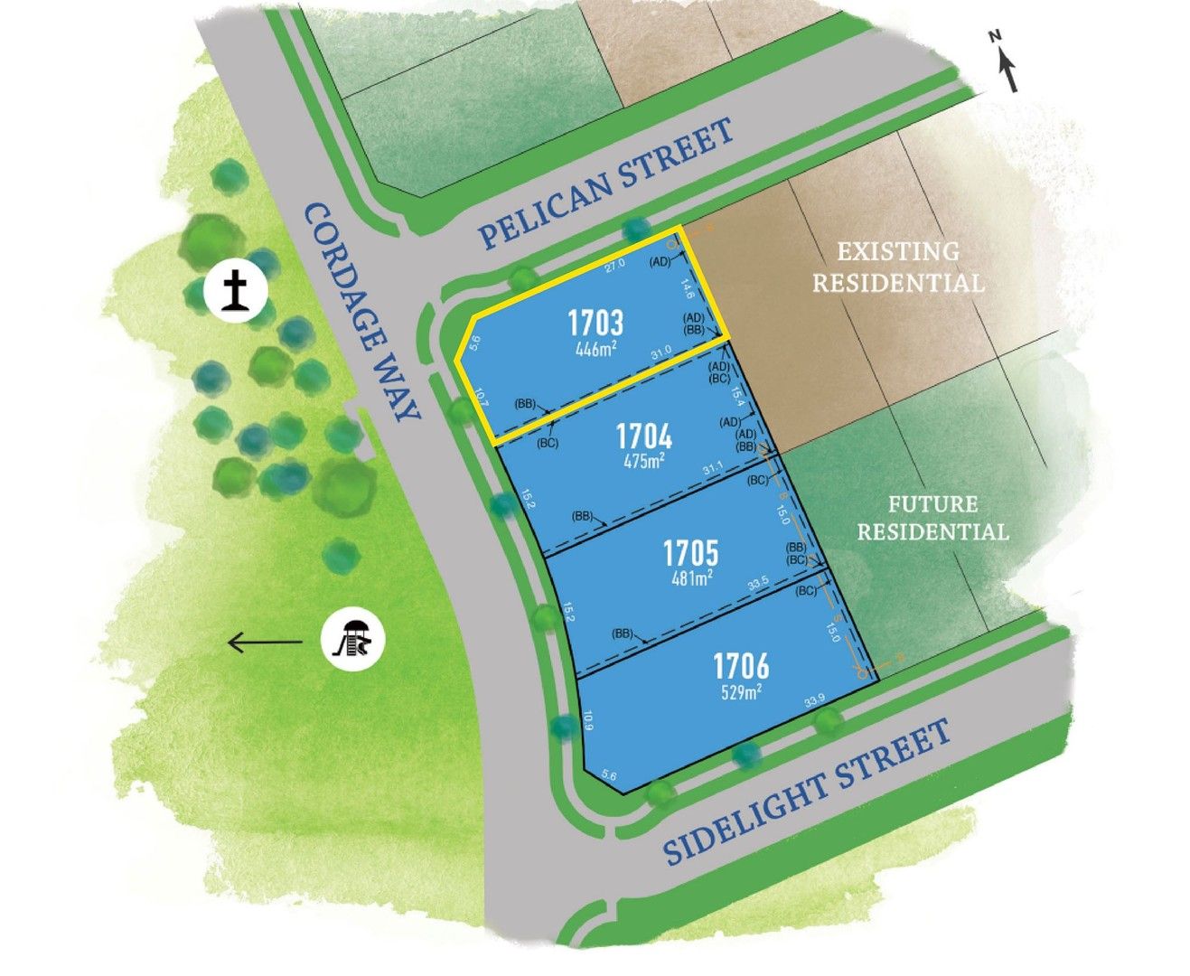 Vacant land in Lot 1703 Cordage Way, TERALBA NSW, 2284
