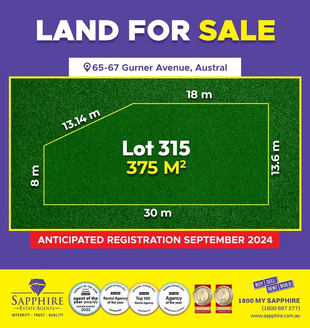 Vacant land in 315/65-67 Gurner Avenue, AUSTRAL NSW, 2179