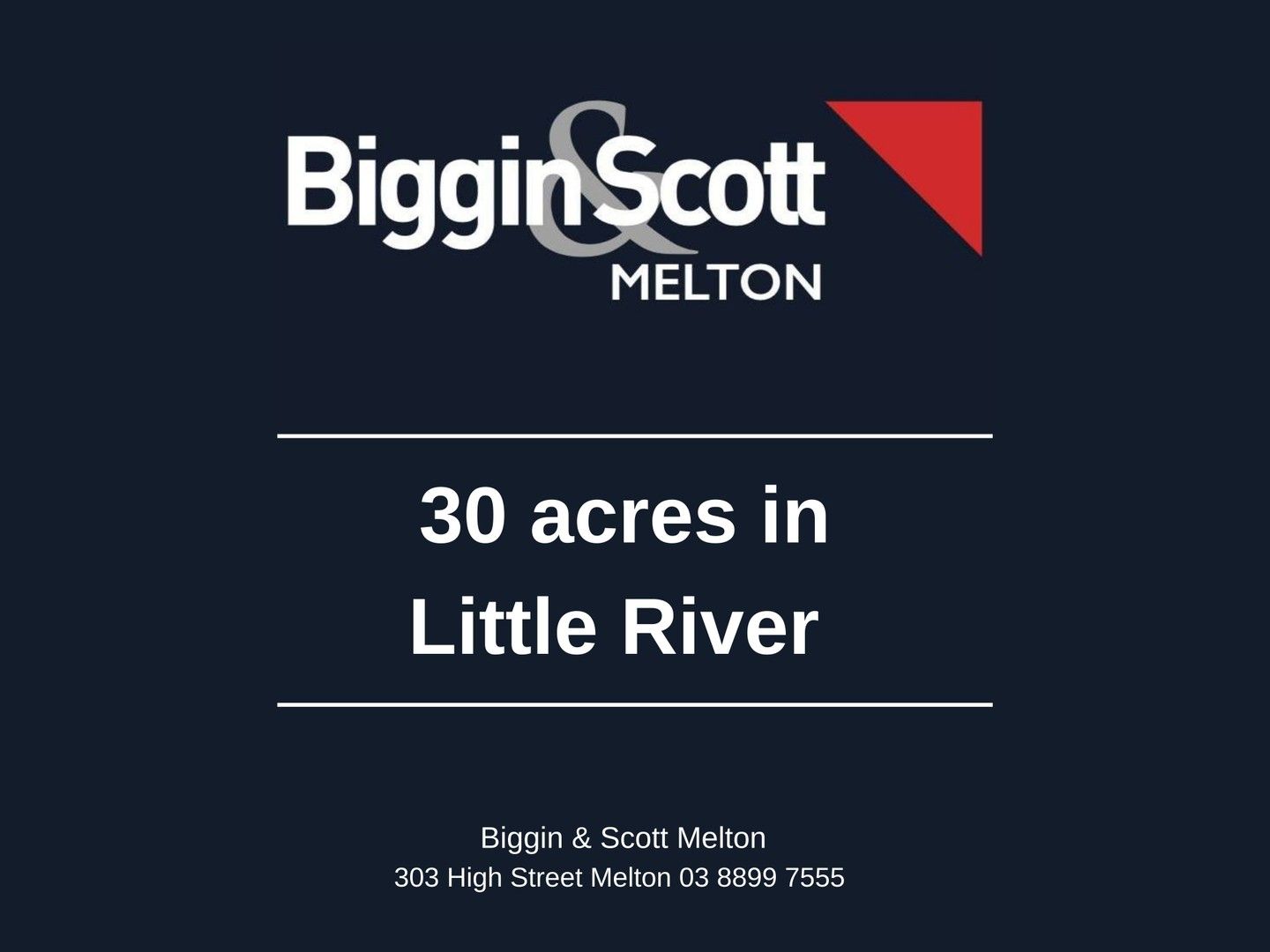 Vacant land in Old Melbourne Road, LITTLE RIVER VIC, 3211
