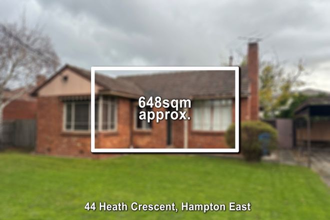 Picture of 44 Heath Crescent, HAMPTON EAST VIC 3188