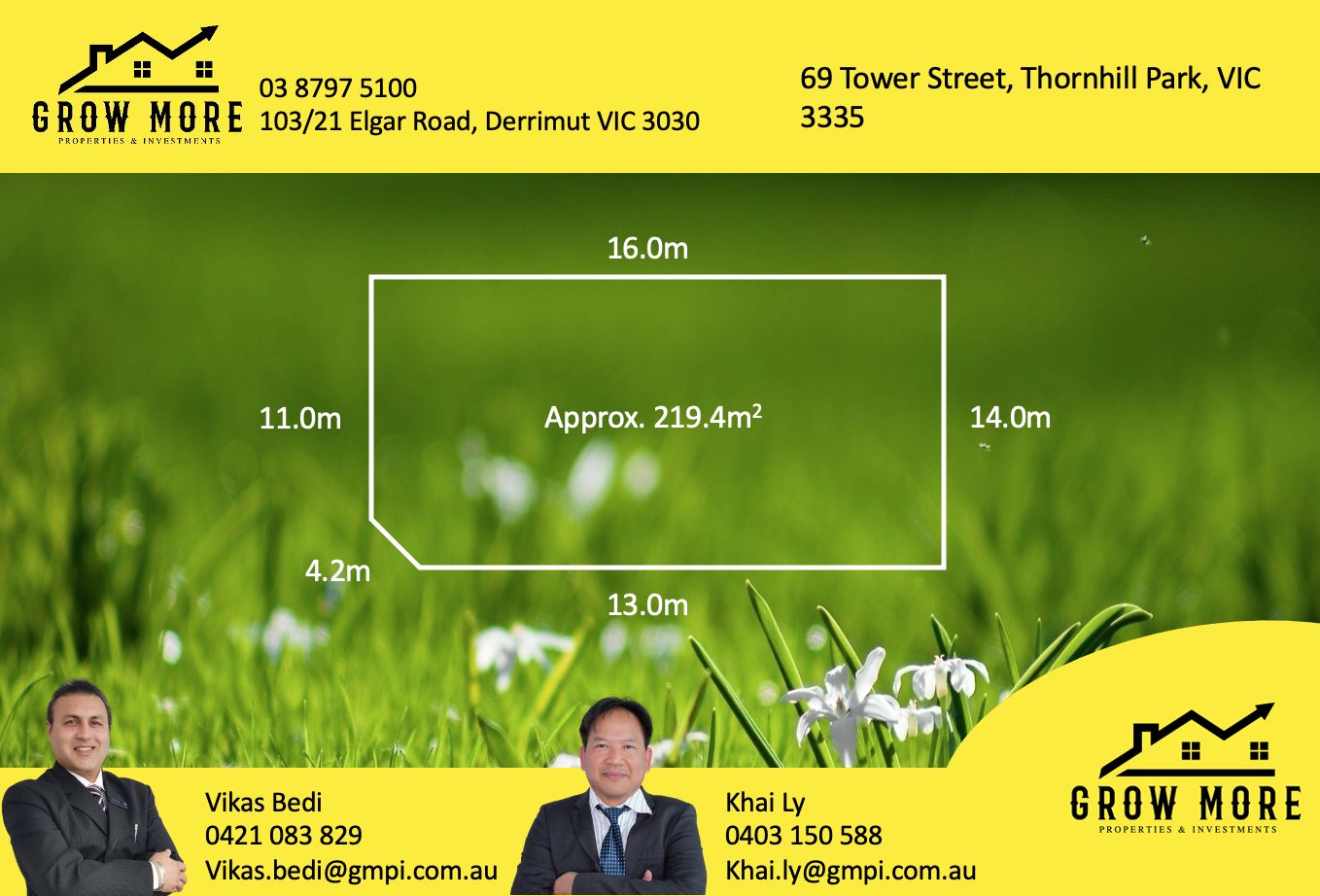 Vacant land in 69 Tower Street, THORNHILL PARK VIC, 3335