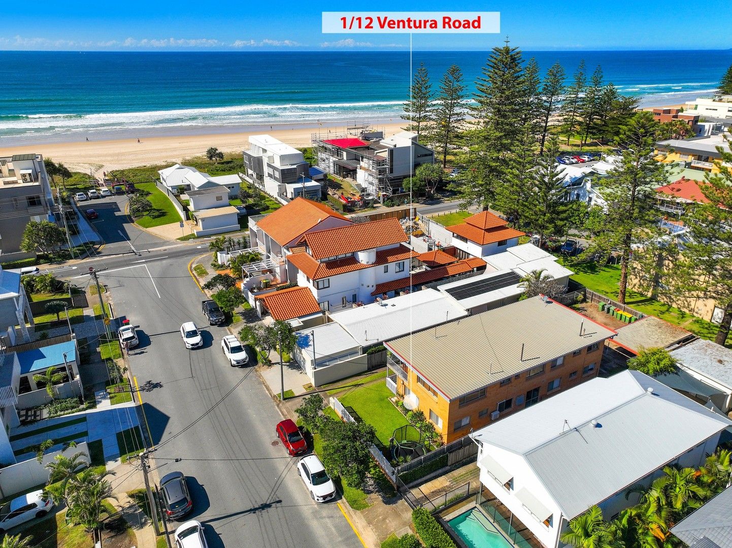 2 bedrooms Apartment / Unit / Flat in 1/12 Ventura Road MERMAID BEACH QLD, 4218