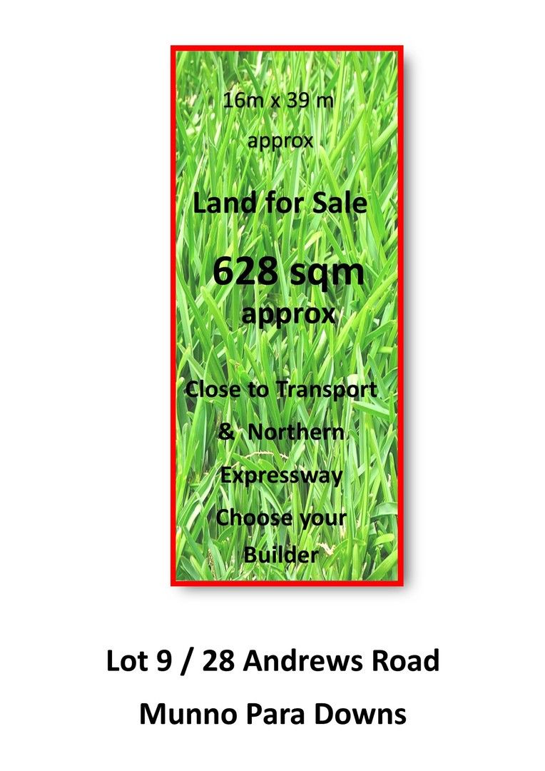 Vacant land in block 9 -  28 Andrews Road, MUNNO PARA DOWNS SA, 5115