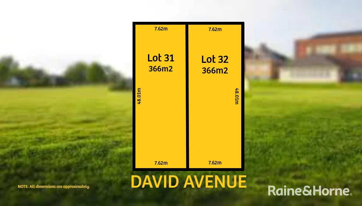 Lot 31 & 32 David Avenue, Mitchell Park SA 5043