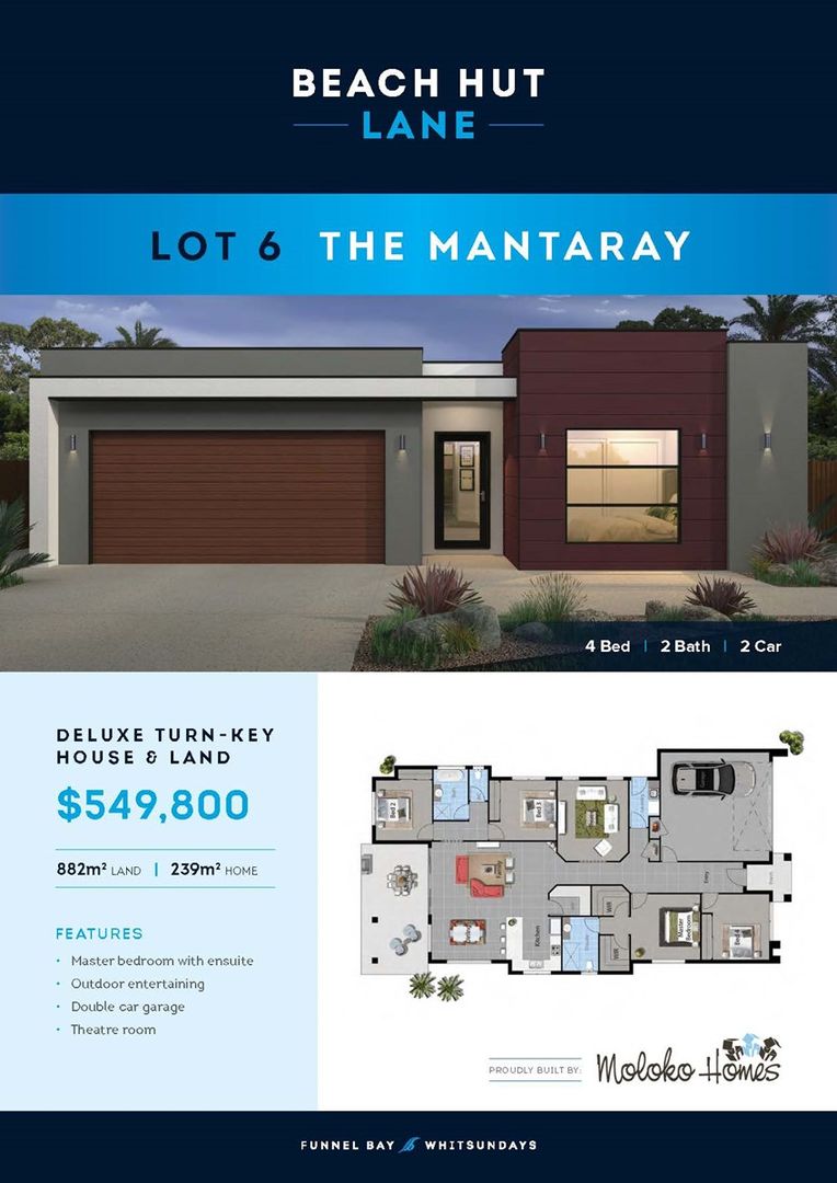 Lot 6 "The Mantaray", Beach Hut Lane, Airlie Beach QLD 4802, Image 2