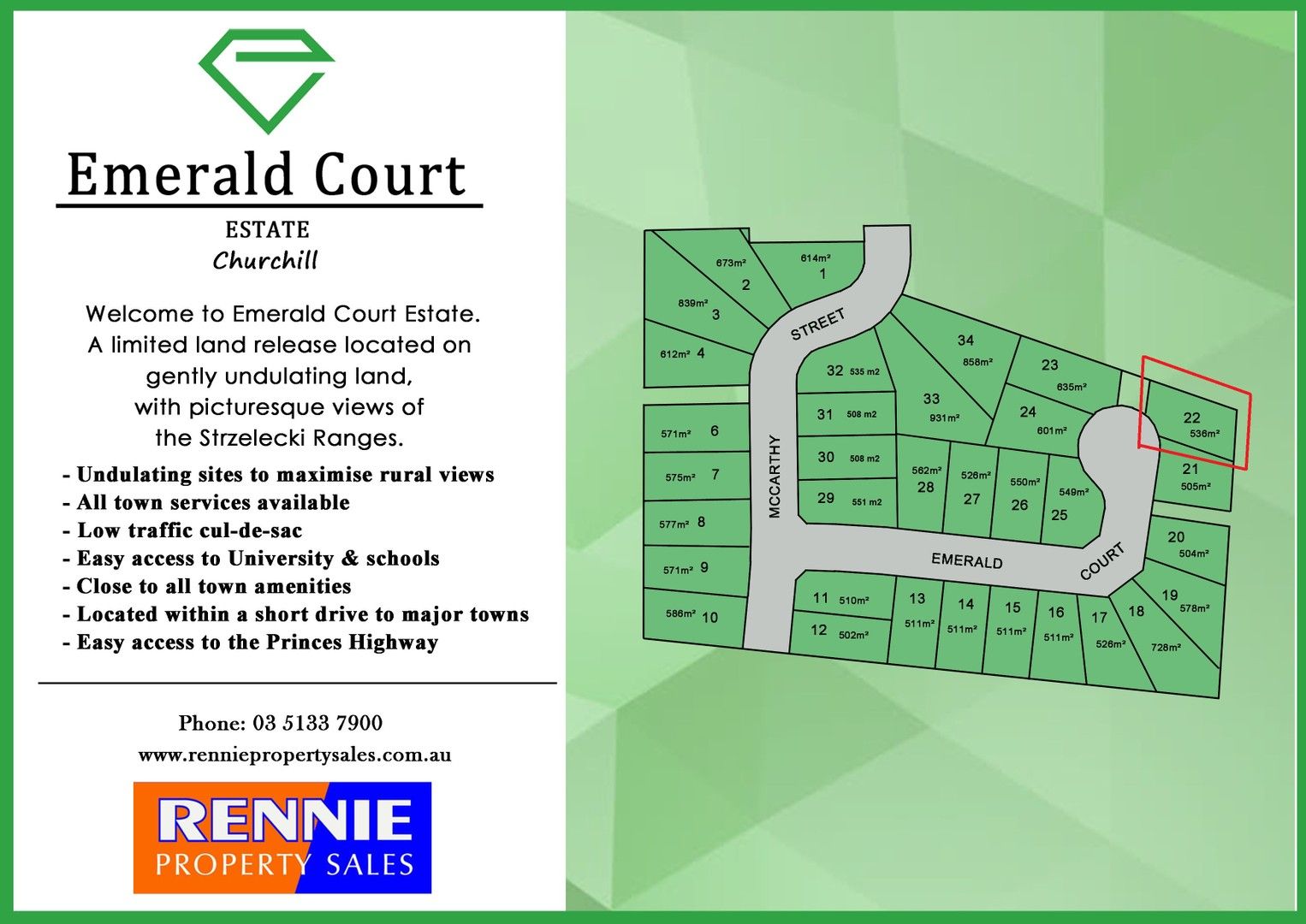 Lot 22 Emerald Court, Churchill VIC 3842, Image 0