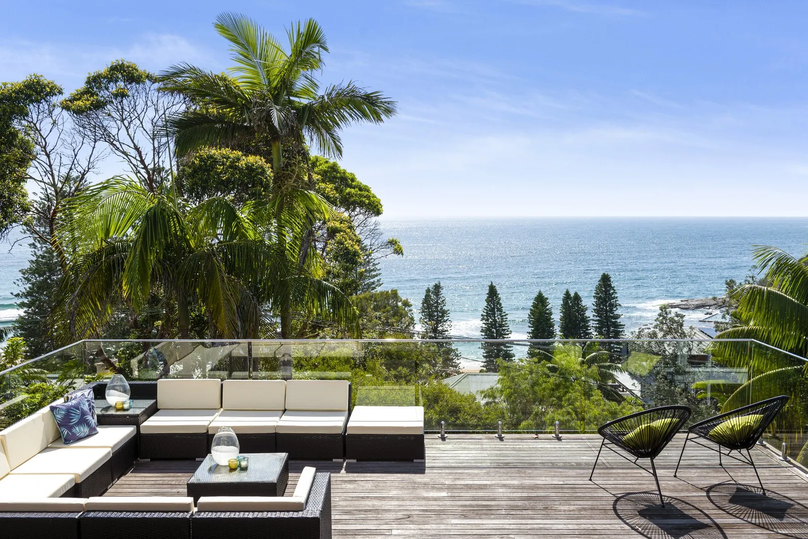 This luxurious entertainer offers stunning ocean views, and is a quick 100 metres from the beach. Available for Short Term Stays., Whale Beach