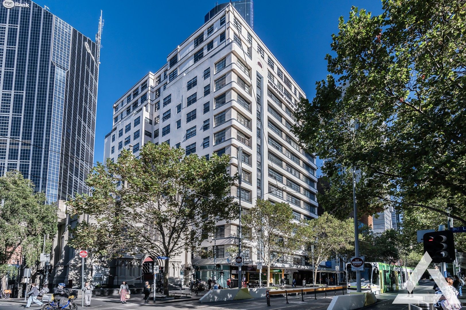 Swanston Street, Melbourne, Victoria - looking towards the…