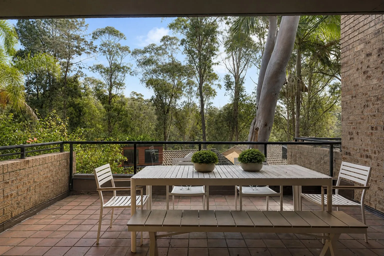 Spacious Double-Brick Townhouse with Leafy Outlook and Dual Courtyards, Marsfield