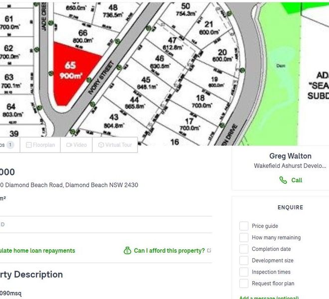 Picture of Lot 54/210 Diamond Beach Road, Diamond Beach