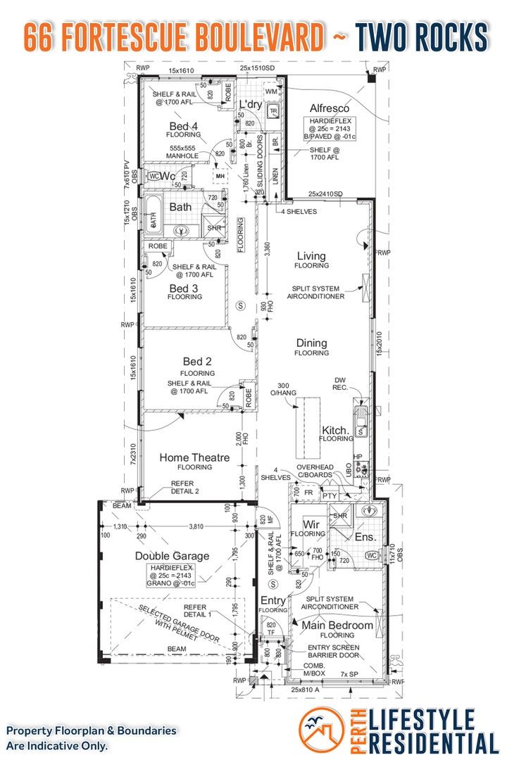 4 bedrooms House in 66 Fortescue Boulevard TWO ROCKS WA, 6037