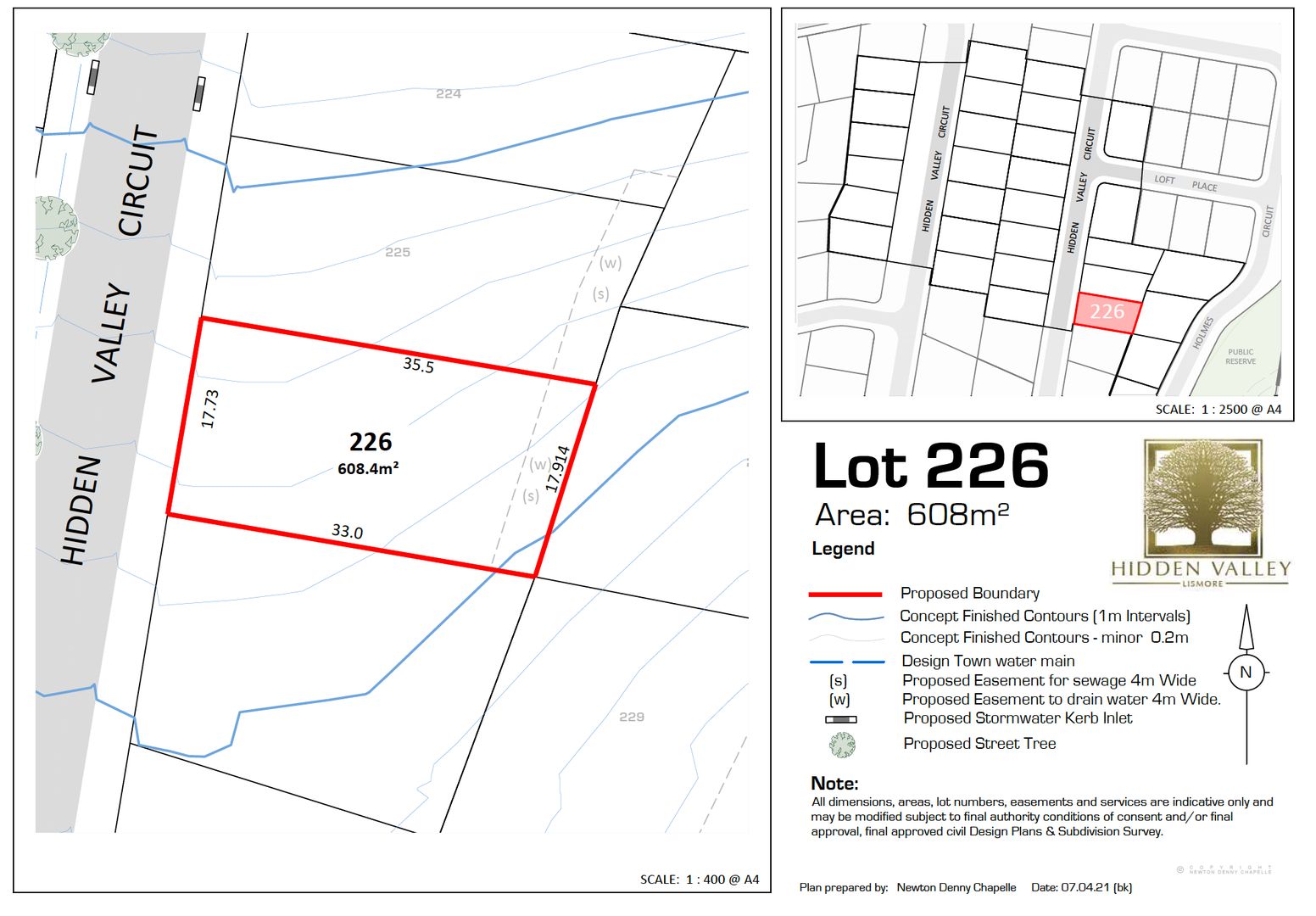 Lot 226 Hidden Valley Circuit, Chilcotts Grass NSW 2480, Image 1