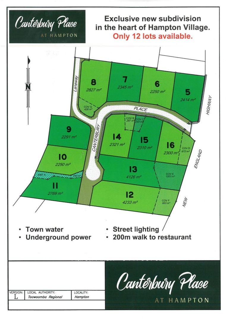 Lot 11 Canterbury Place, Hampton QLD 4352, Image 1