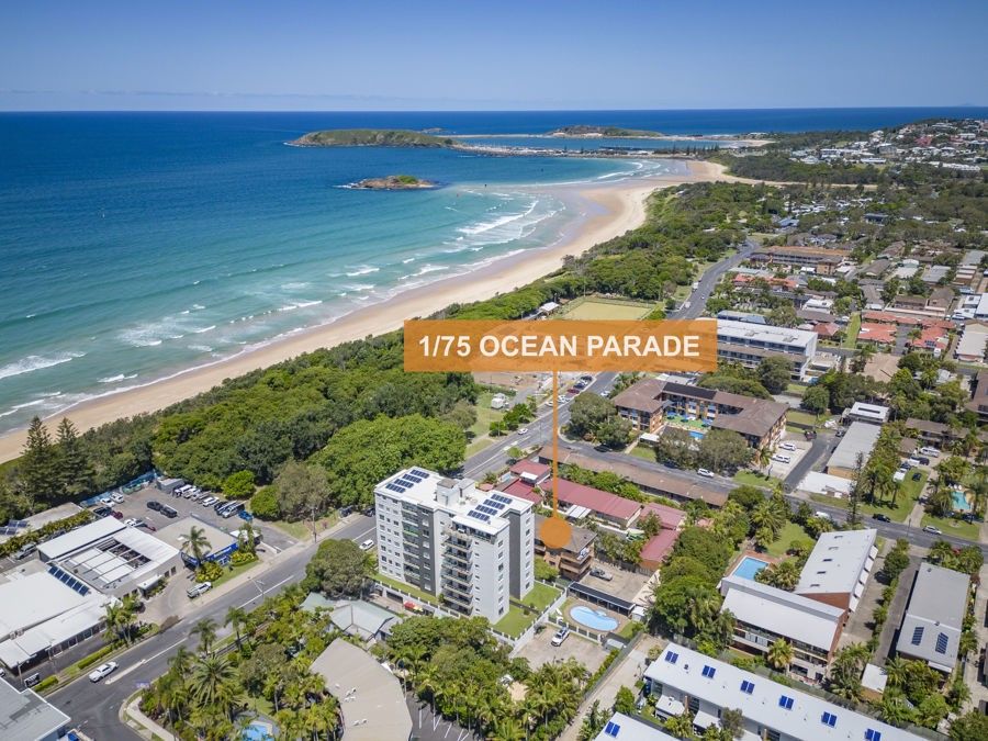 2 bedrooms Apartment / Unit / Flat in 1/75 Ocean Parade COFFS HARBOUR NSW, 2450