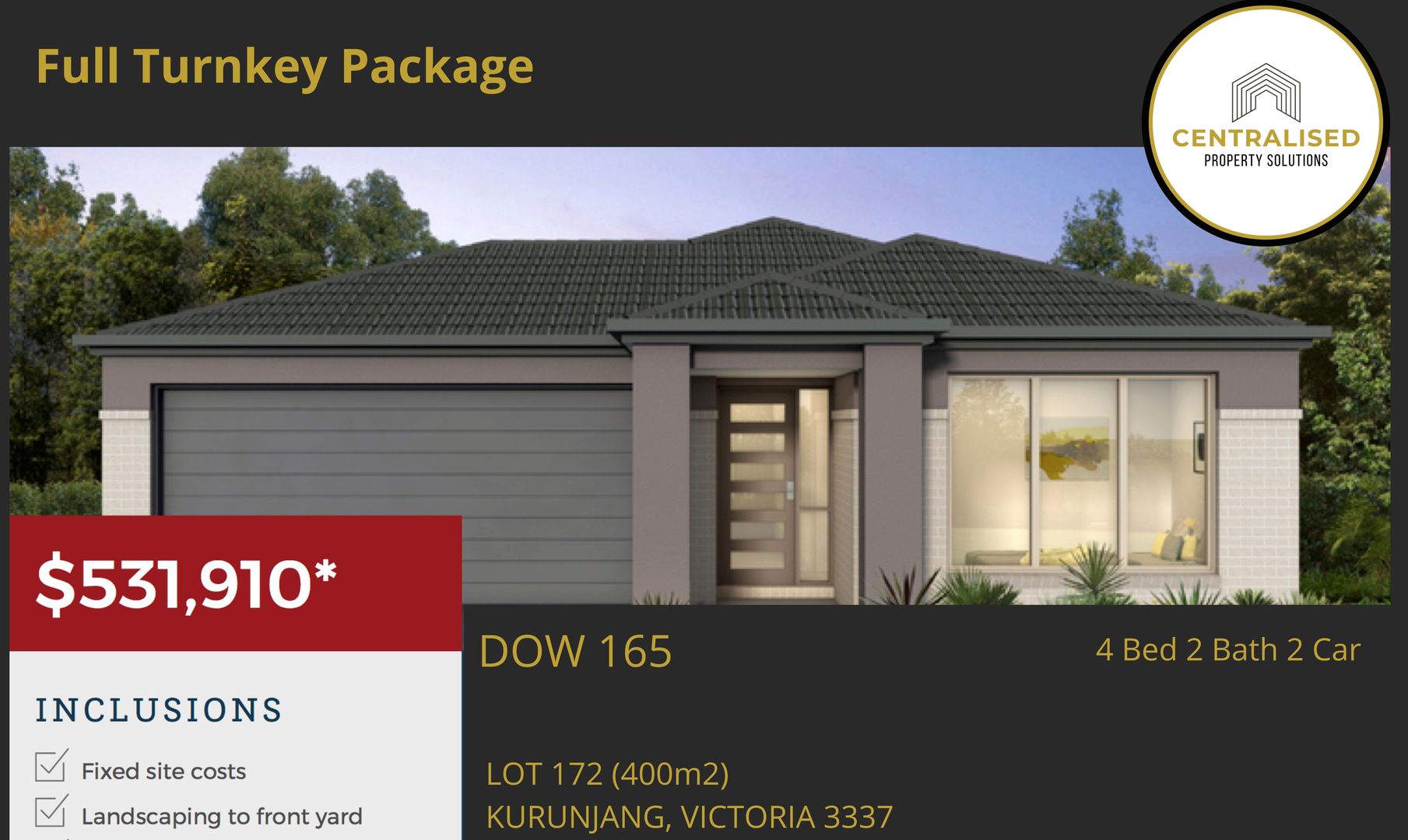 4 bedrooms New House & Land in 172/413-439 MINNS ROAD KURUNJANG VIC, 3337