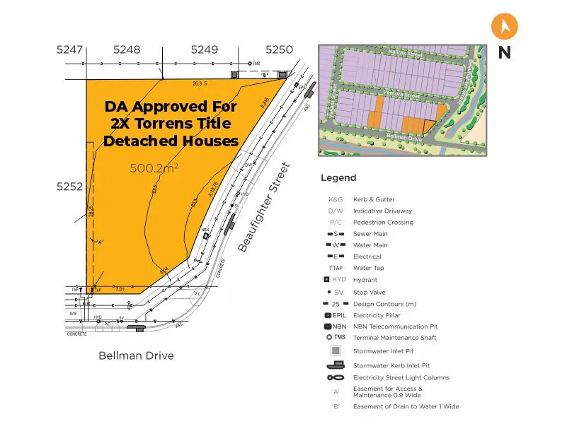 RARE DA APPROVED DUPLEX SITE IN PRESTIGIOUS AKUNA VISTA !!, Schofields