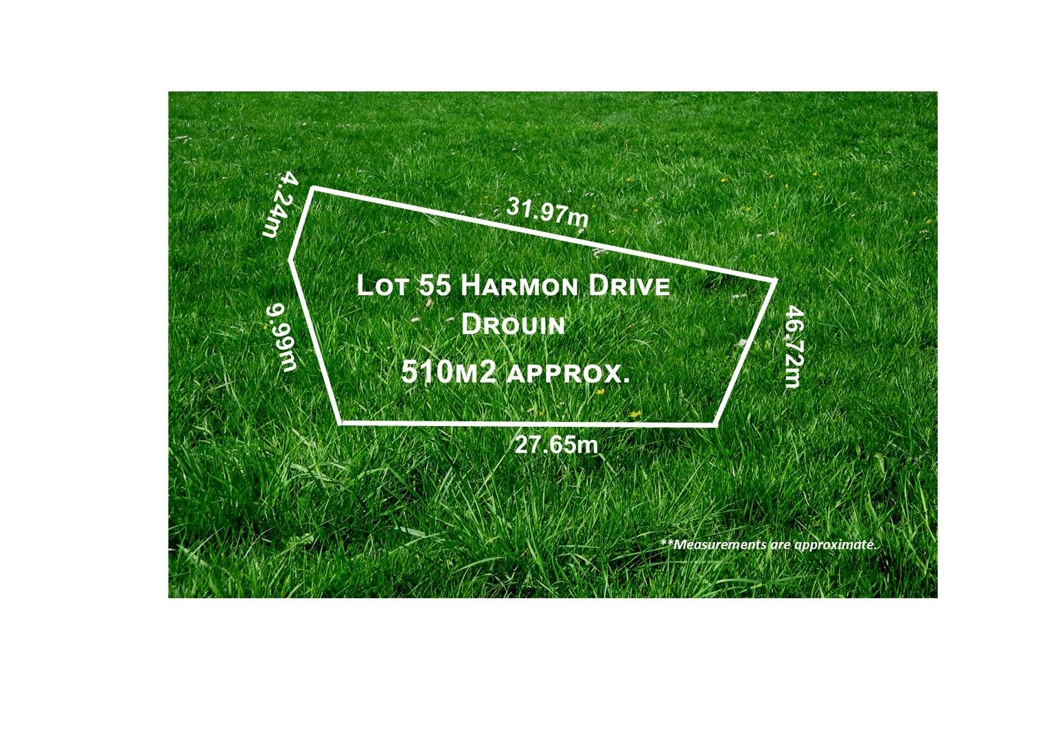 Vacant land in 55 Harmon Drive, DROUIN VIC, 3818
