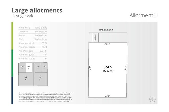 Picture of Lot 5 Harris Road, ANGLE VALE SA 5117