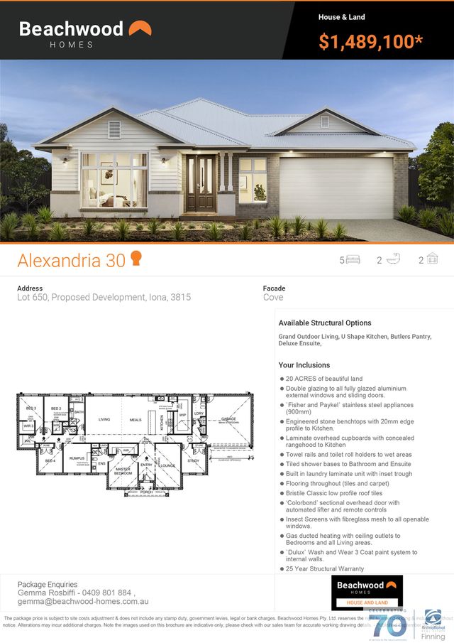 Lot 650 BunyipModella Road, Iona VIC 3815 House for Sale Domain
