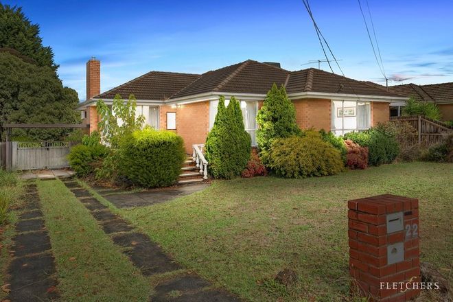 Picture of 22 Tristania Street, DONCASTER EAST VIC 3109